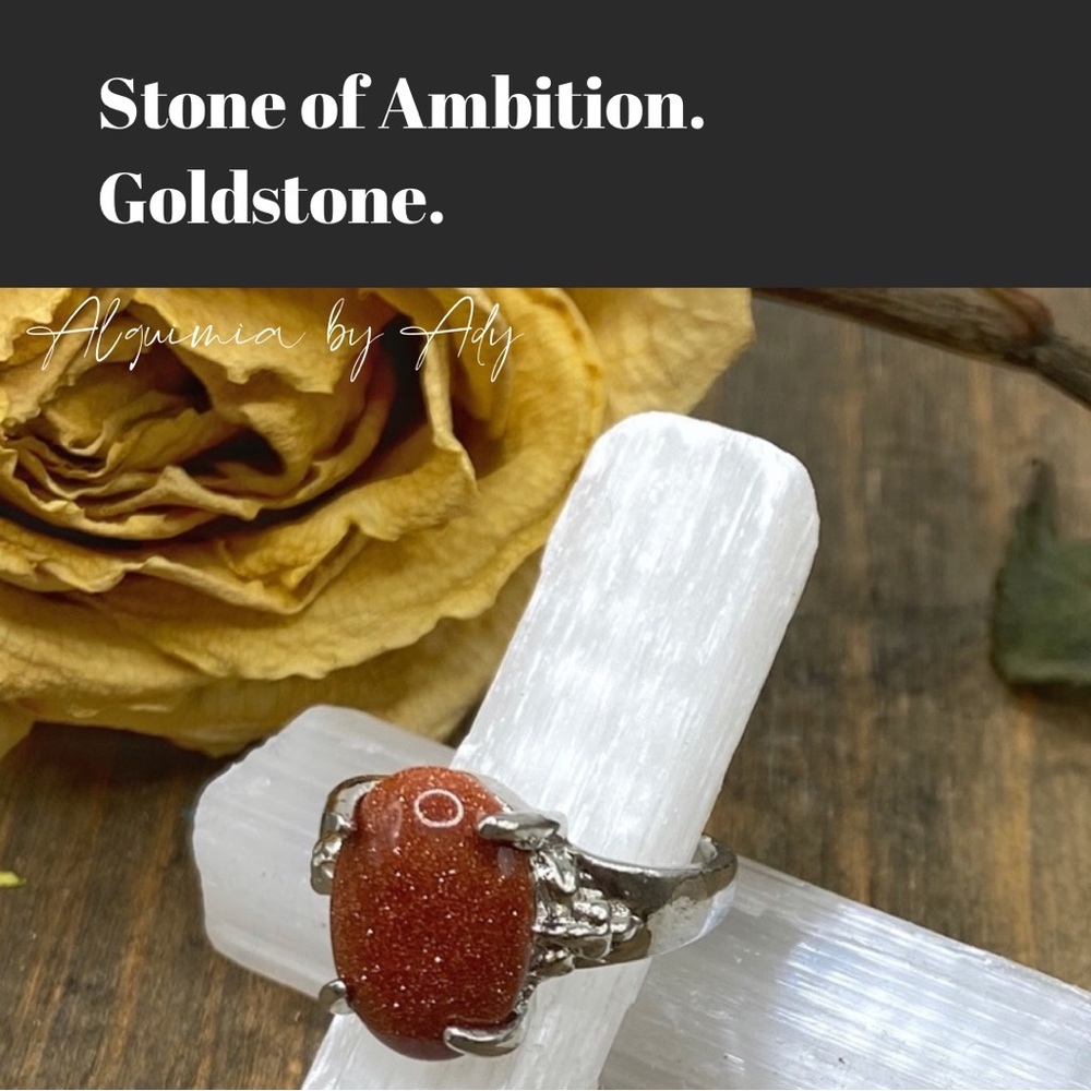 Sunstone Victorian silver ring/manifesting confidence in the future - Picture 5 of 7